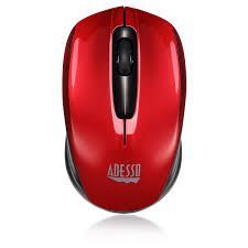 ADE-IMOUSES50R - ADESSO RED IMOUSES50 2.4GHZ WIRELESS MINI OPTICAL MOUSE . 1200 DPI, BATTERY