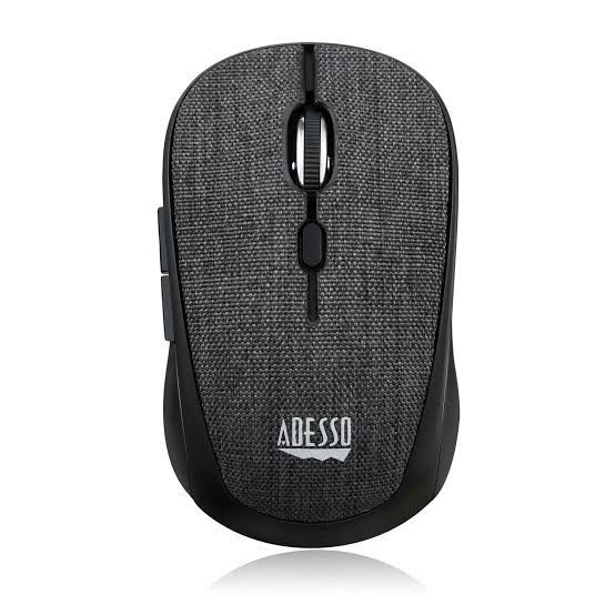 ADE-IMOUSES80B - ADESSO 2.4GHZ WIRELESS BLACK FABRIC MINI OPTICAL MOUSE , 5-BUTTON , FABRIC SUR