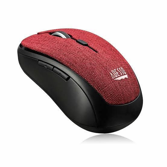 ADE-IMOUSES80R - ADESSO 2.4GHZ WIRELESS RED FABRIC MINI OPTICAL MOUSE ,5-BUTTON , FABRIC SURFACE