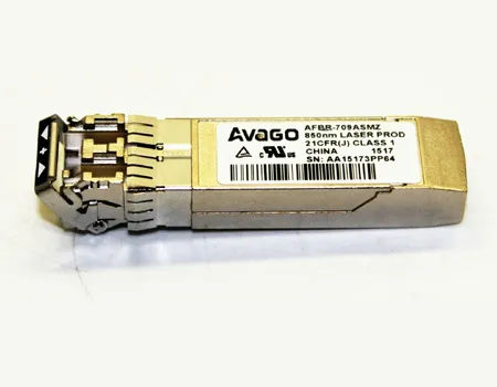 AFBR-709SMZ - Avago 10Gb/s 10GBase-SW/SR Multi-Mode Fibre 850nm 300m Duplex LC Connector SFP+ Transceiver Module