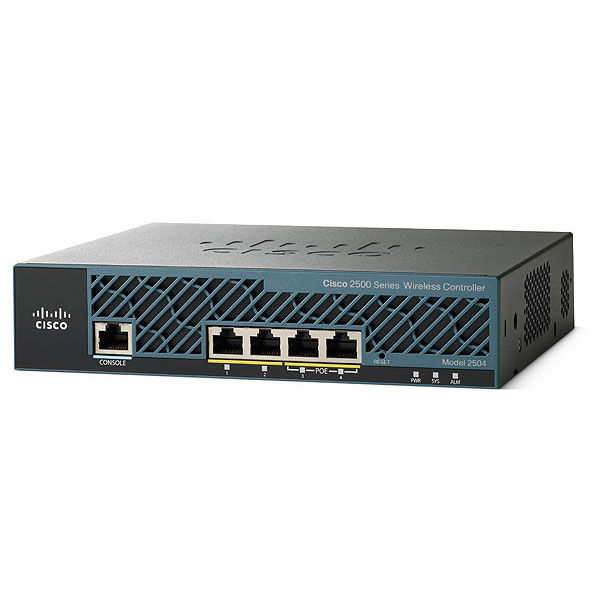 AIR-CT2504-15-K9, Cisco 2500 Wireless Controller, 15 AP License/802.11n/4xGE Port