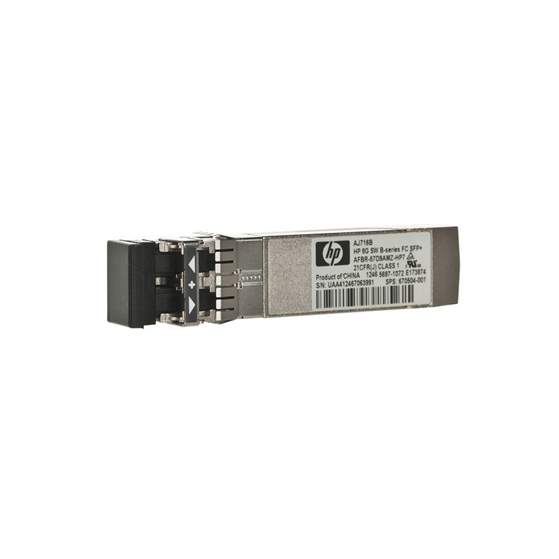AJ716B, HPE B-Series Transceiver, 8Gbps, Short Wave, 1 Pack