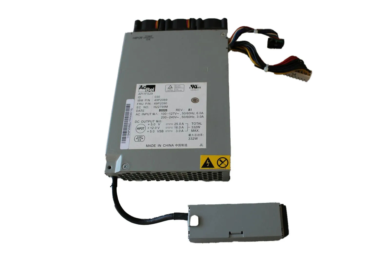 API1FS29 - AcBel 332-Watts 220-240V 3A Power Supply