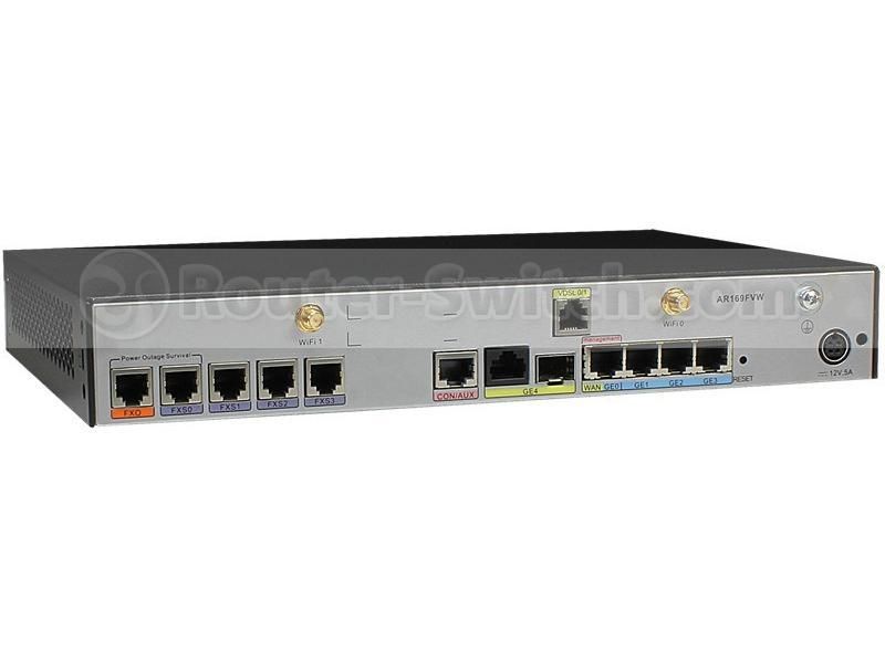 AR169FVW, Huawei AR Giga Router, 1GE Combo WAN/4GE LAN/4 FXS
