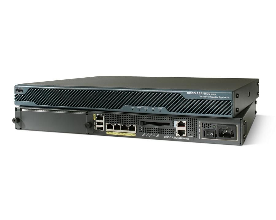 ASA5520-CSC10-K9, Cisco ASA 5500 Firewall, 50 user AV/Spy, CSC10, 1YR Subscription
