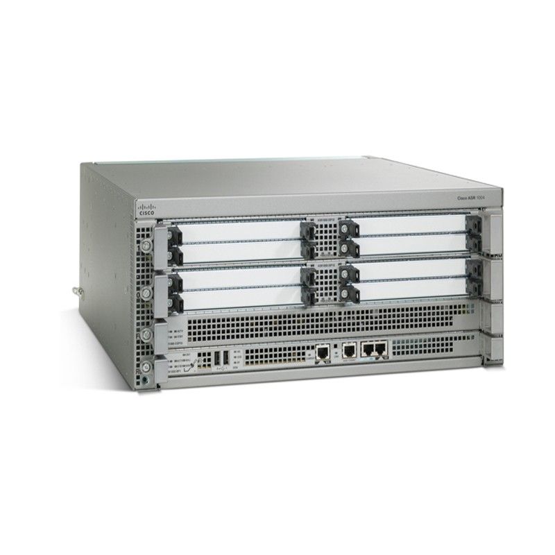 ASR1K4R2-40G-VPNK9, Cisco ASR1004 Router, 40Gbps Throughput/ESP-40G Module/AES Encryption