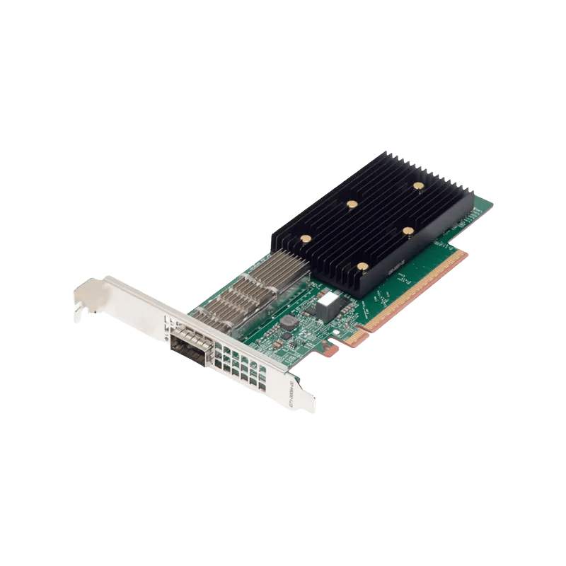 BCM957608-P1400GDF00 - Broadcom Single Port 400Gb QSFP-DD PCIe 5.0 NIC