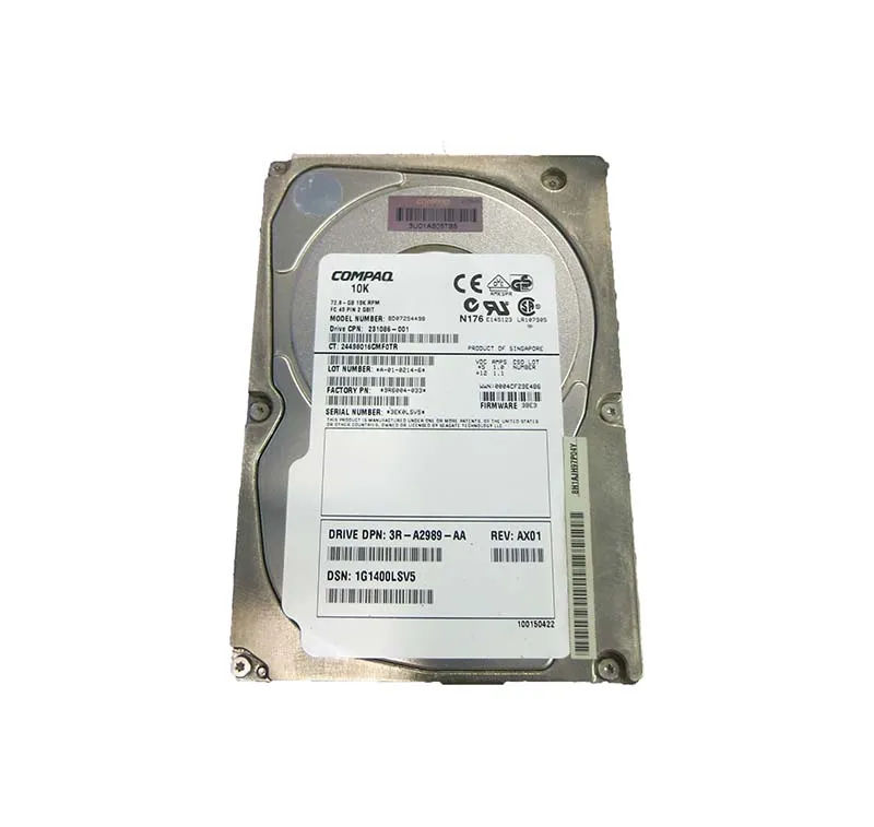 BD07254498 - HP 72.8GB Fibre Channel 10000RPM 3.5-Inch Hard Drive