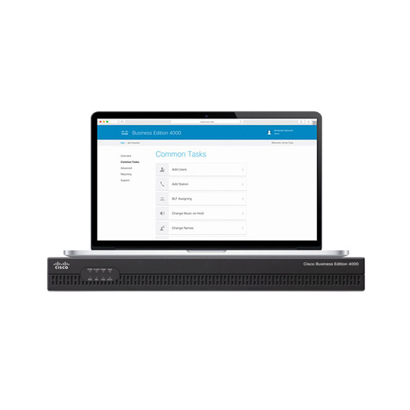 BE4S-V-K9, Cisco Business Edition 4000 Appliance, UC platform/4 cores/500 users
