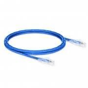 1FT CAT5E SNAGLESS PATCH CABLE, UTP, BLUE PVC JACKET, 24AWG, T568B, 50 MICRON, G