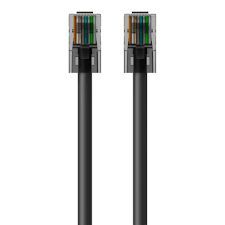 6FT CAT5E PATCH CABLE, UTP, BLACK PVC JACKET, 24AWG, T568B, 50 MICRON, GOLD PLAT