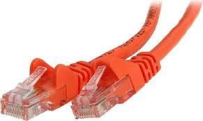 7FT CAT5E SNAGLESS PATCH CABLE, UTP, ORANGE PVC JACKET, 24AWG, T568B, 50 MICRON,