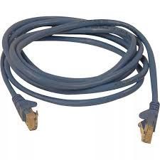 10FT CAT5E SNAGLESS PATCH CABLE, UTP, BLUE PVC JACKET, 24AWG, T568B, 50 MICRON,