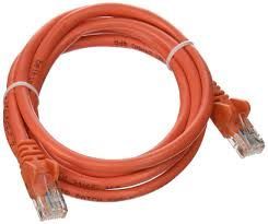 10FT CAT5E SNAGLESS PATCH CABLE, UTP, ORANGE PVC JACKET, 24AWG, T568B, 50 MICRON