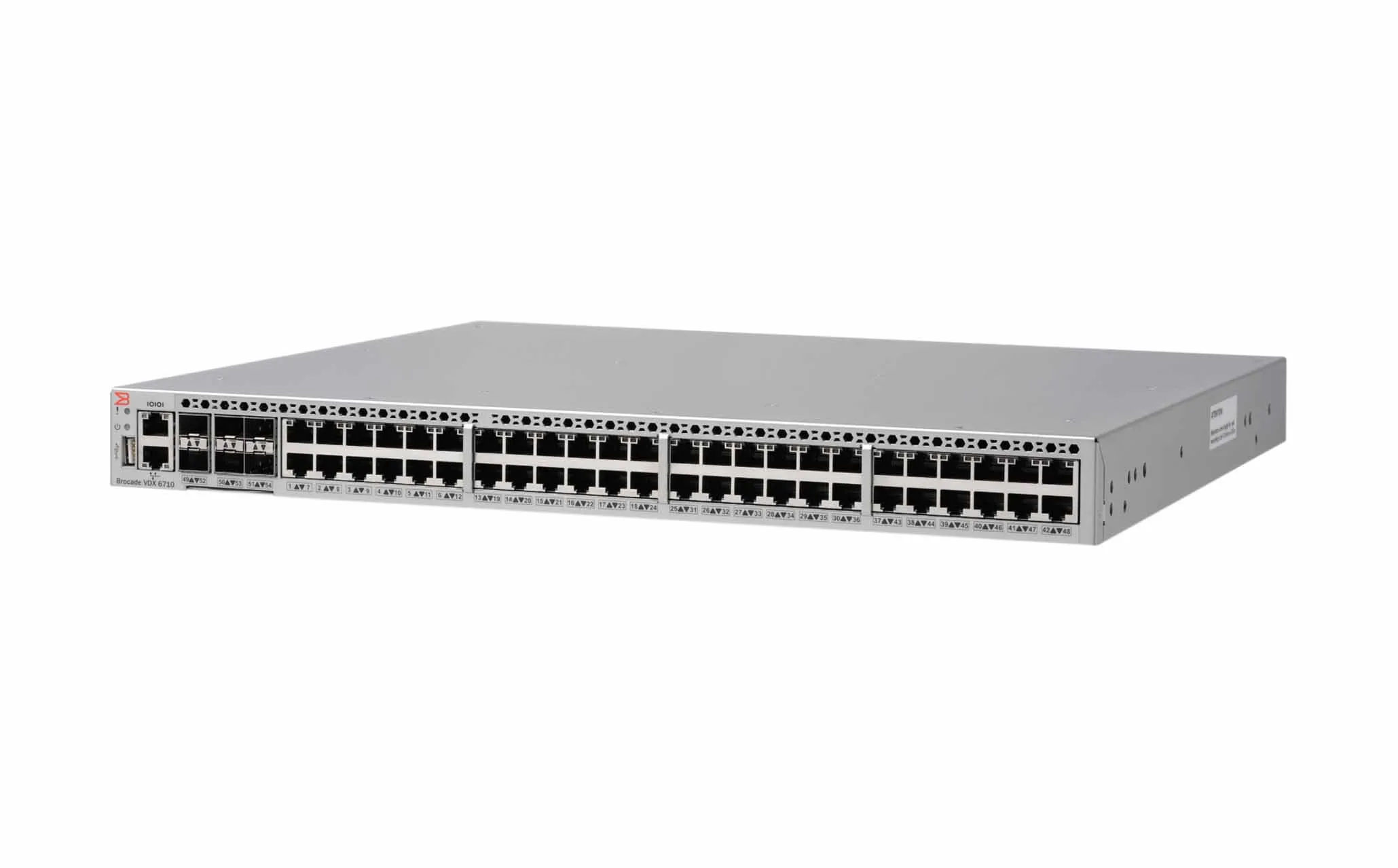 Brocade VDX 6710-54 48x1GbE RJ45 6x10GbE SFP+ Switch