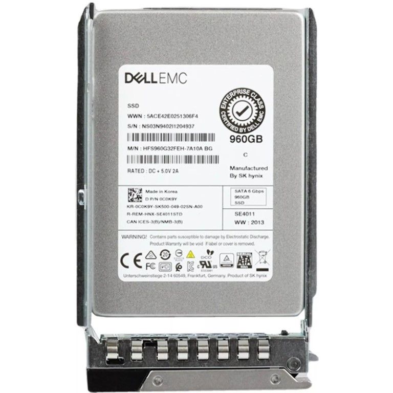 C0K9Y - Dell 960GB SATA Triple-Level Cell SFF 2.5" Solid State Drive