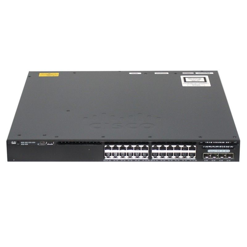 C1-WS3650-24TS/K9, Cisco Catalyst 3650 Switch, 24xGE Data/4x1G Uplink/No Fan & PSU