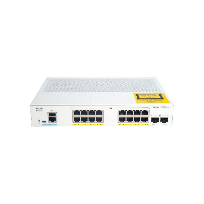C1000-16T-2G-L, Cisco Catalyst 1000 Switch, 16x1G RJ45/2x1G SFP/Uplink