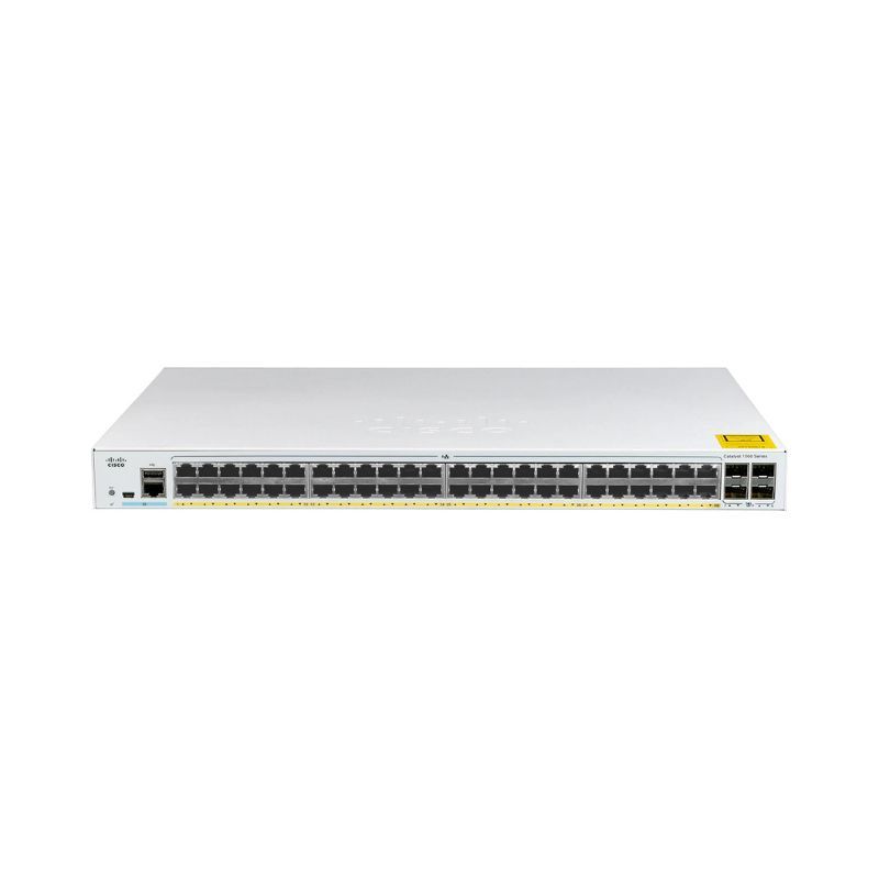 C1000-48P-4G-L, Cisco C1000 Switch, 48xGigabit PoE+/370W PoE/4x1G SFP
