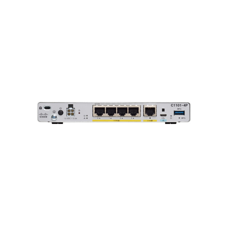 C1101-4P, Cisco ISR 1100 Router, 4xGE WAN ports