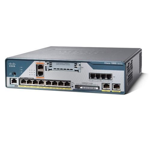 C1861W-SRST-C-B/K9, Cisco 1861 Integrated Services Router, WLAN/8-user SRST/4FXS