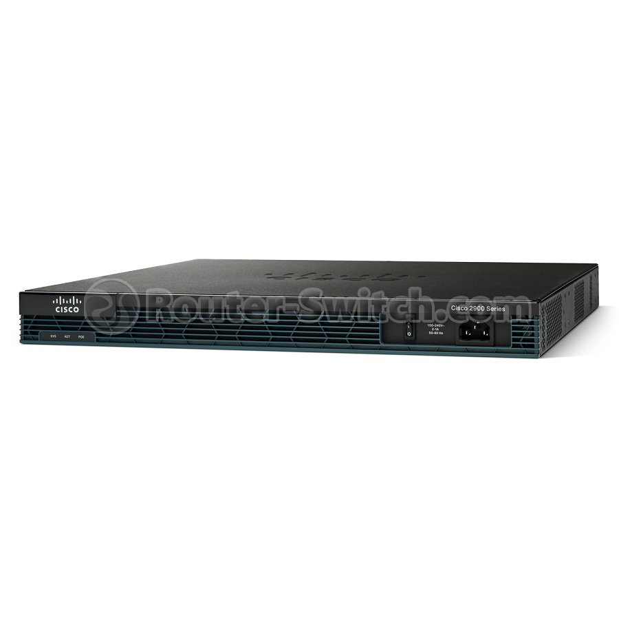C2901-VSEC/K9, Cisco 2900 Series Router, PVDM3-16/Voice Sec. Bundle/UC & SEC License