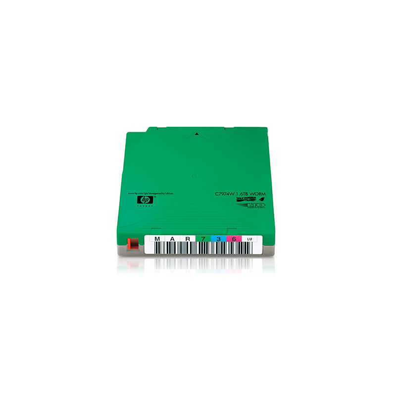 C7974W, HPE LTO4 Ultrium Tape Cartridge, 1.6TB WORM/Single Cartridge/Write Once Read Many