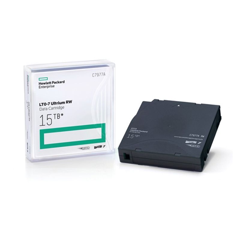 C7977AN, HPE LTO-7 Ultrium Data Cartridge, 15TB capacity/Non Custom Label/20-pack