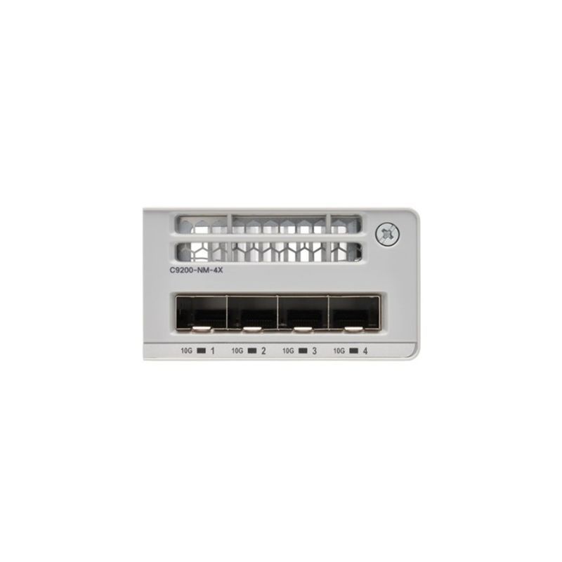 C9200-NM-4X, Cisco Catalyst 9200 Network Module, 4x10GE SFP+/Hot-swappable/Spare
