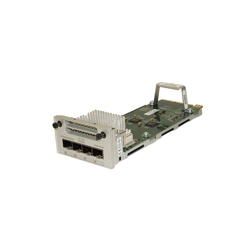 C9300-NM-4G, Cisco Catalyst 9300 Network Module, 4x1GE ports/Hot-swappable/Plug-and-play