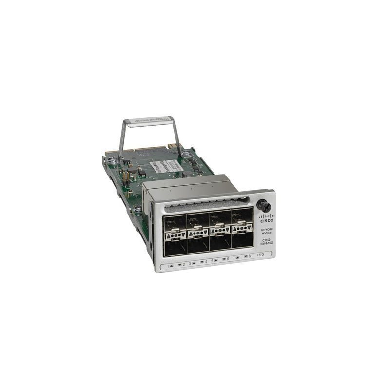 C9300-NM-8X, Cisco Catalyst 9300 Series Switch Network Module, 8x10GE SFP+/Hot-swappable/Plug and Play