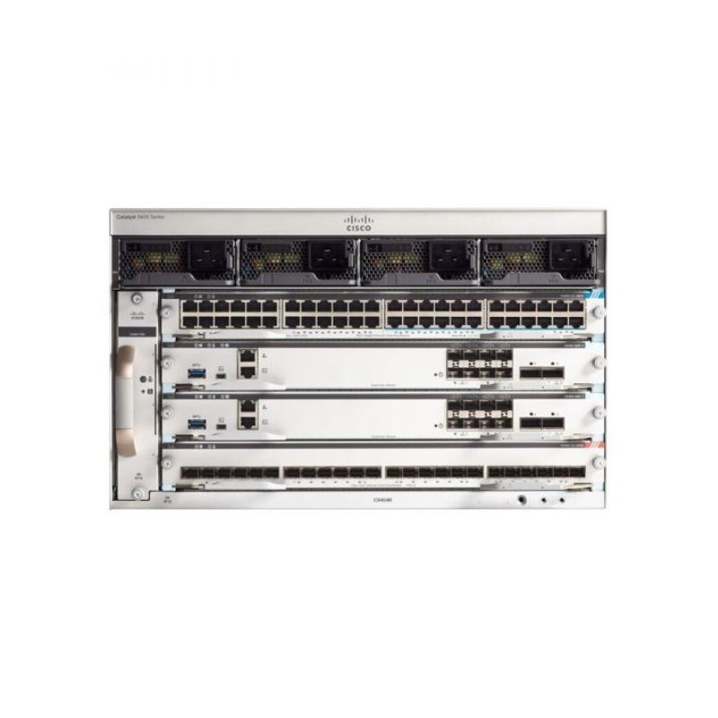 C9404R, Cisco Catalyst 9400 Series Switch Chassis, 4 slots/Modular design/No PSU