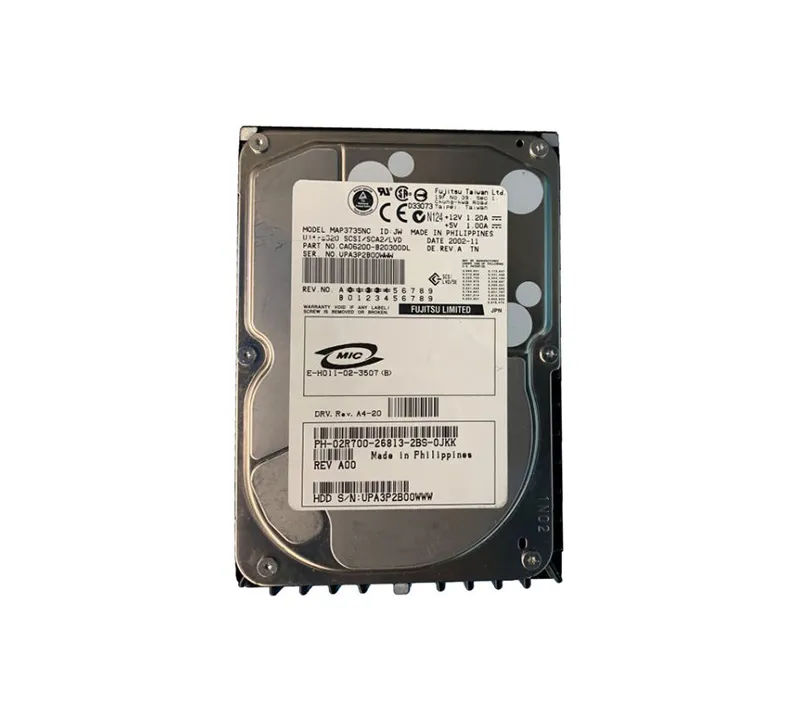 CA06200-B20300DL - Fujitsu 73GB 10K RPM SCSI U320 80p 3.5-in HDD