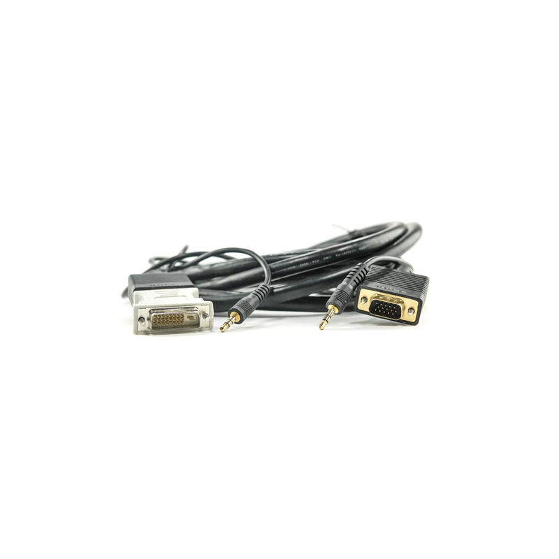 CAB-DVI-VGA-8M, Cisco DVI-VGA Cable, 8m length/3.5mm audio/Video adapter