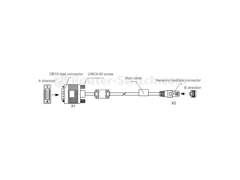 CAB-E1-120ohm-30-NIC, Huawei CAB-E1 Series Trunk Cable, 30.00m/120ohm/RJ45x2