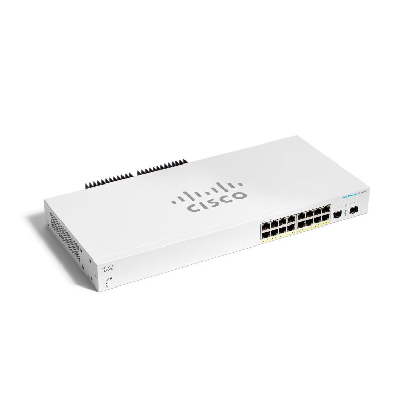 CBS220-16P-2G, Cisco CBS220 Switch, 16xGE PoE/2xSFP/130W PoE budget