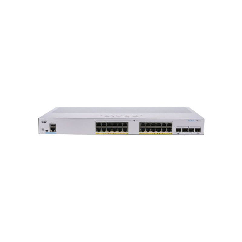 CBS350-24P-4X, Cisco CBS350 Series Switch, 24xPoE+ 1G/4x10G SFP+/195W PoE