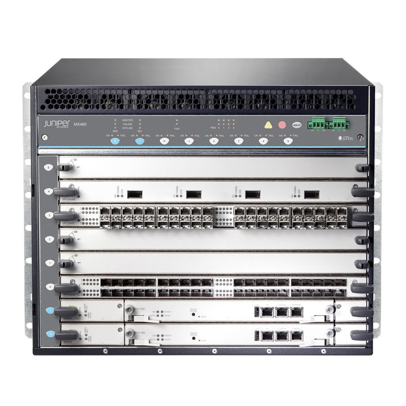 CHAS-BP-MX480-S, Juniper MX480 Switch Chassis, Installed Backplane/Spare