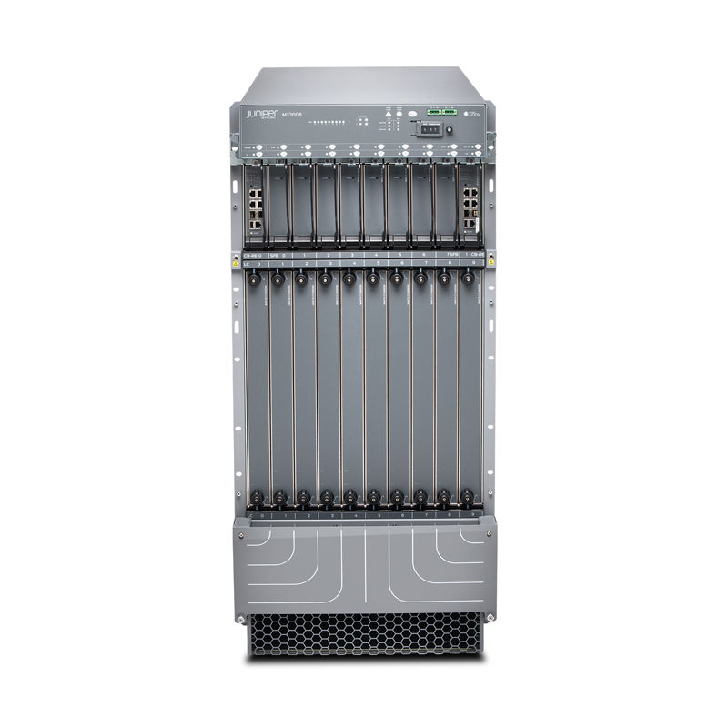 CHAS-MX2008-S, Juniper MX2000 Chassis, 10 slots/Spare chassis/No PSU