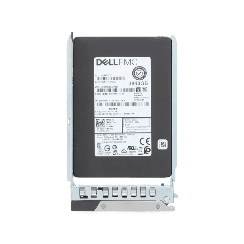 CHF46 - Dell 3.84TB SATA Triple-Level Cell SFF 2.5" Solid State Drive