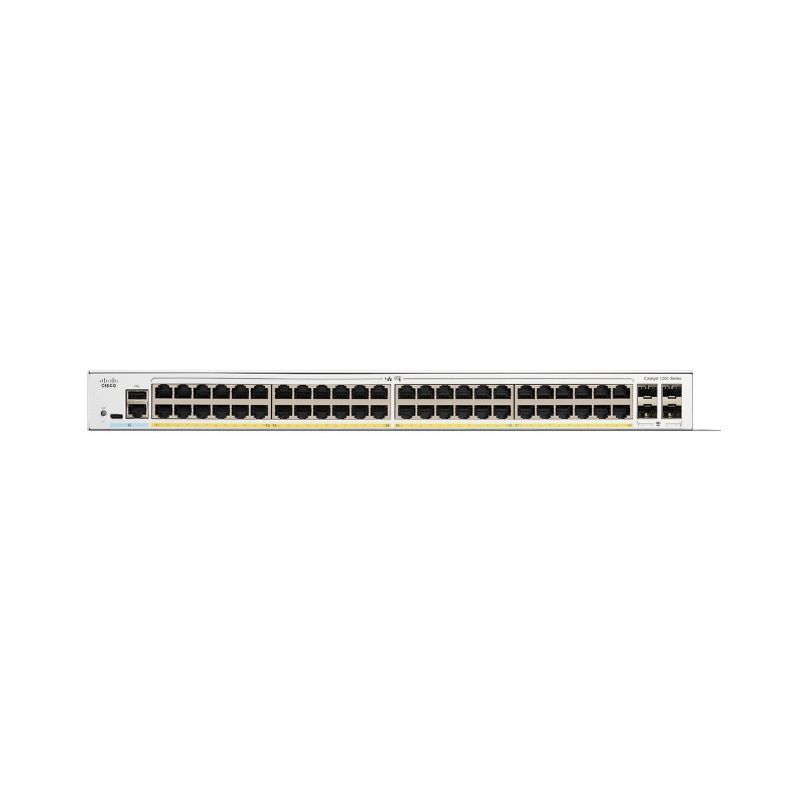 C1200-48T-4G, Cisco Catalyst 1200 Switch, 48xGE/4xSFP/Rack-mountable