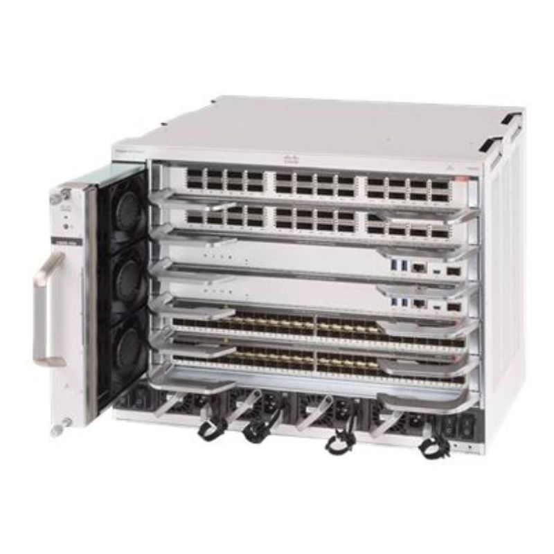 C9606R-48S-BN-A, Cisco Catalyst 9600 Switch, 48x 25GE SFP28/6x 40GE QSFP/No PSU