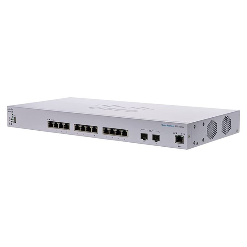 CBS350-12XT, Cisco CBS350 Switch, 12x10GE SFP+/2x10GE Copper/Layer 3
