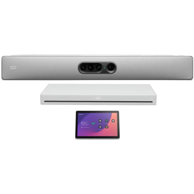 CS-KITPLUS-BUN-K9, Cisco Room Kit Plus, Video Conferencing System, 4K video, Touch10 control, SpeakerTrack