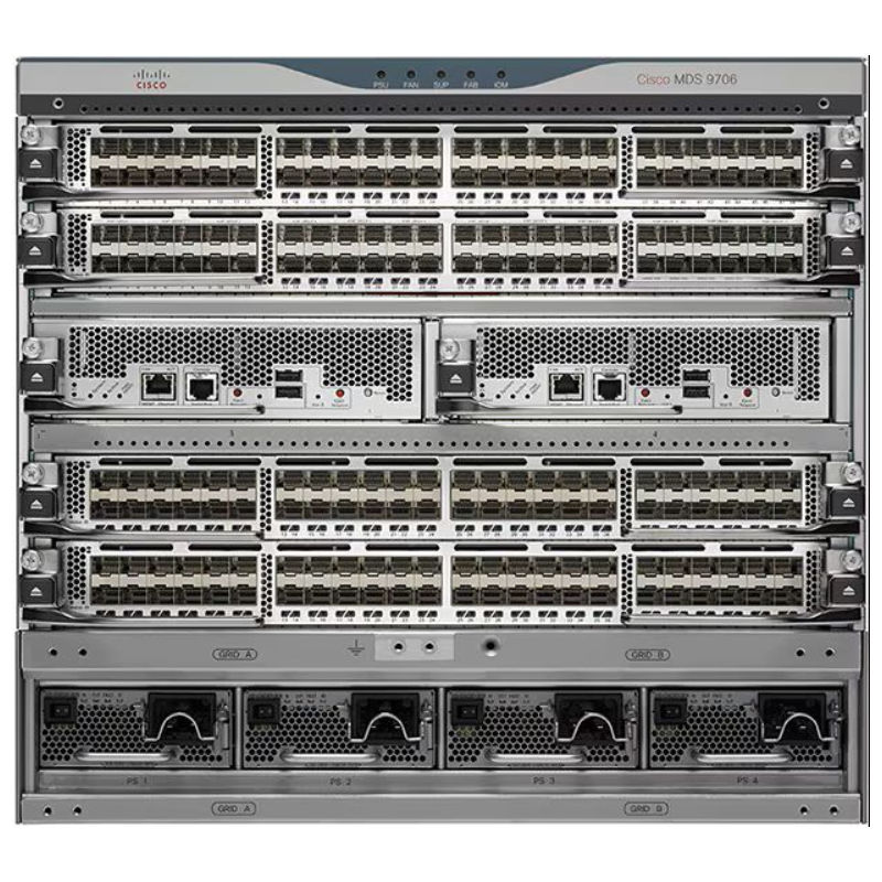 DS-C9706-V3K9, Cisco MDS 9700 Switch, 6-slot chassis/2 Sup-4/4 PSU