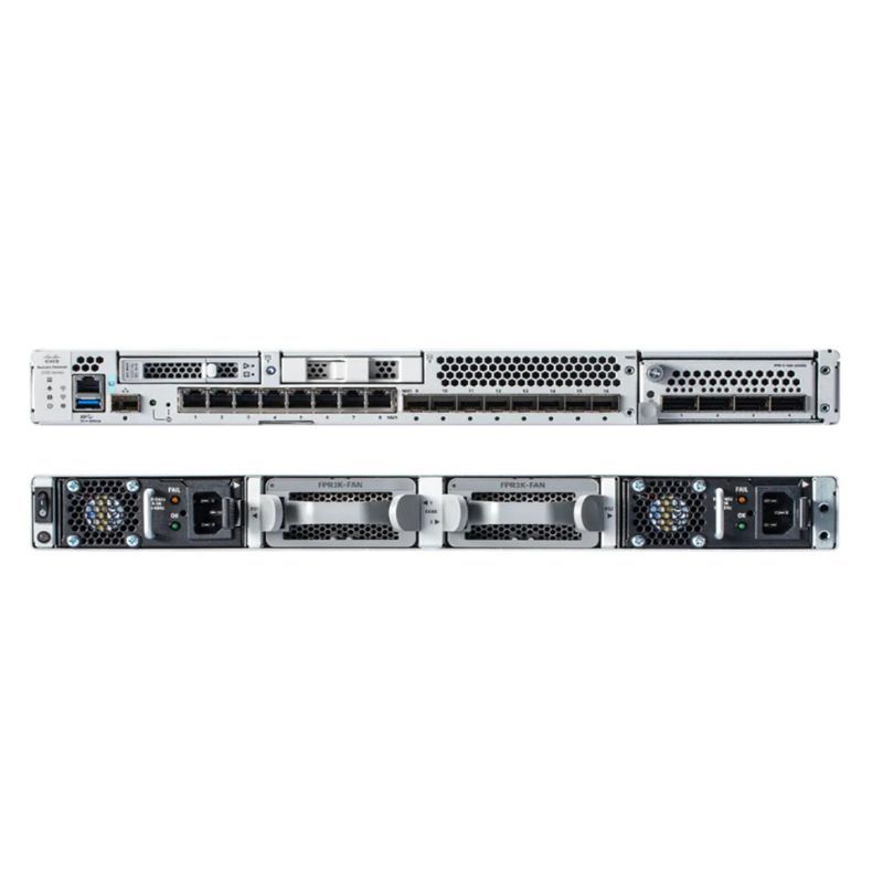 FPR3130-NGFW-K9, Cisco FirePower 3000 Firewall, 30Gbps throughput/24x10GE ports/8GB memory
