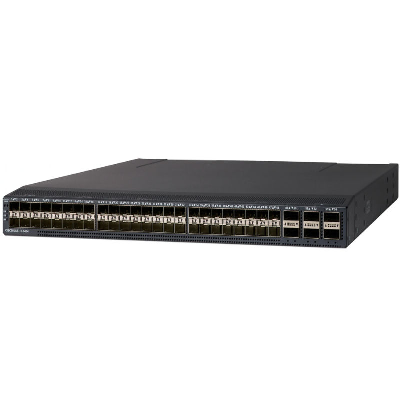 HCI-FI-6454-M6, Cisco Hyperconverged Fabric Interconnect, 54x10GE/25GE ports, 6x40GE/100GE ports, 2U form factor
