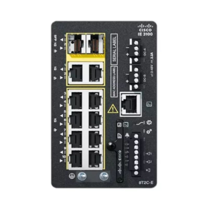 IE-3100-8T2C-E, Cisco Catalyst IE3100 Rugged Switch, 8xGE RJ45/2xCombo GE
