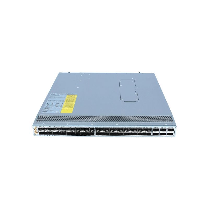 N9K-C93108TC-FX3, Cisco Nexus 9300 Switch, 48x100M/1/10GT, 6x40/100G QSFP28, No Fan & PSU