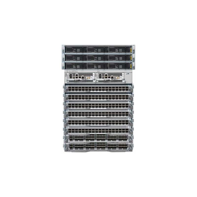 N9K-C9808-B1-A, Cisco Nexus 9800 Switch, 8-slot chassis/1 Supervisor/4 Power Supplies